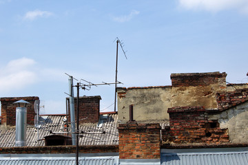 Fototapeta na wymiar lviv roofs