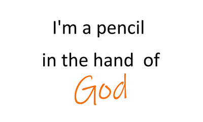 Christian quote, Typography for print or use as poster, flyer or T shirt