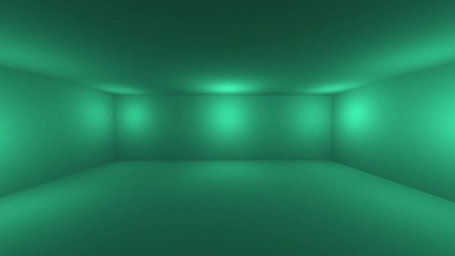 Empty 3D room with spotlight on coloured gradient background with space to showcase your product or artwork. 3D illustration