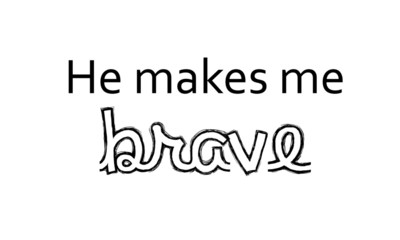 Christian quote, Typography for print or use as poster, flyer or T shirt