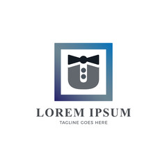 Modern Simple Letter U Professional Services Logo