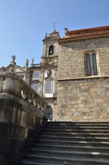 Stairs at church in Porto, POrtugal