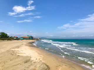 Beautiful View To The Sea In Pomorie, Bulgaria.