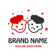 logo of two heads of children