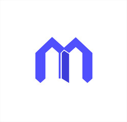 simple company logo with blue color