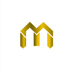 simple company logo with gold color