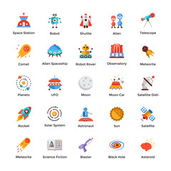 Space And Universe Icons Pack