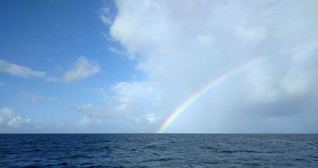 Rainbow Over the Sea