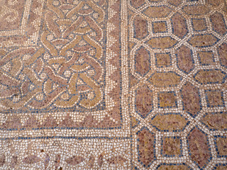 Ancient Greek mosaic floor found at Philippi, Greece
