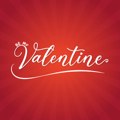 Hand Lettered Valentine's Day Greeting