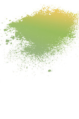 powder colorful isolated on white background