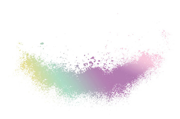 powder colorful isolated on white background