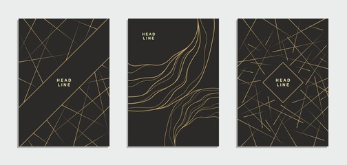 Abstract geometric flyer, brochure, corporate identity.