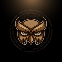 Owl head illustration- Ready for t-shirt