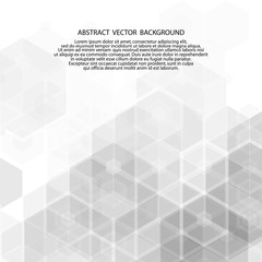 Fototapeta premium Abstract technology background. EPS 10 vector hexagon illustration.
