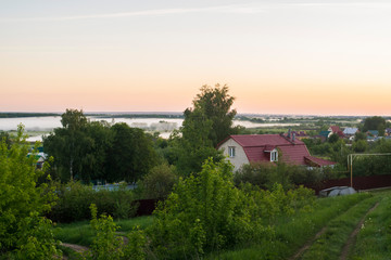 Fototapeta premium view of a village