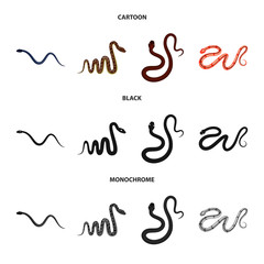 Vector design of mammal and danger sign. Set of mammal and medicine vector icon for stock.