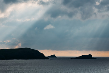 Beautiful cornish coastline in Newquay, United Kingdom