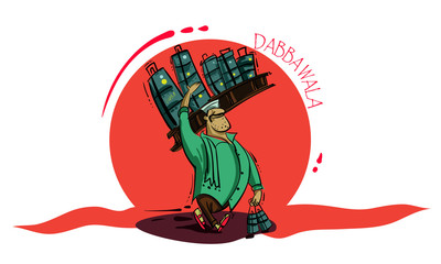 mumbai people vector illustration