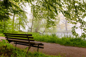 Bank im Stadtpark Greiz