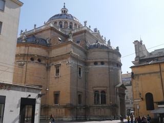 Sanctuary of St Mary of Steccata in Parma. Its name derives from barrier used to corral the...
