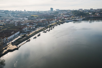 Fototapeta na wymiar Day in Porto, view over the Douro river