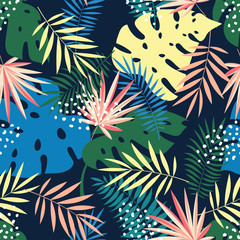 creative floral exotic seamless pattern