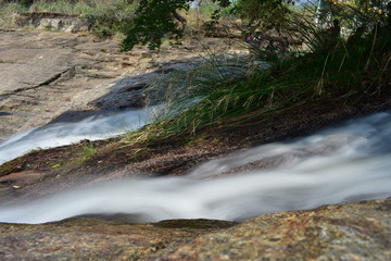 Naklejka na ściany i meble Kumbakkarai Water Falls - The Pambar river