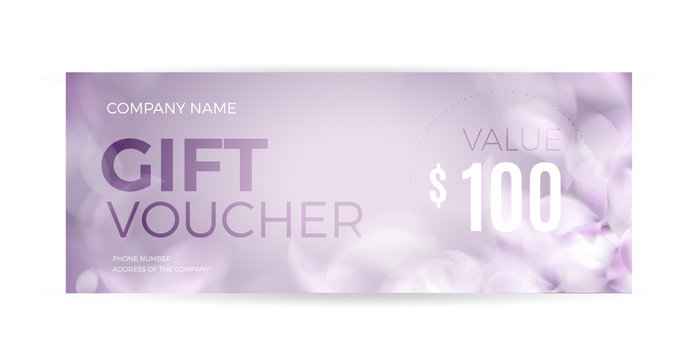 Soft spring background with purple blurred flower petals