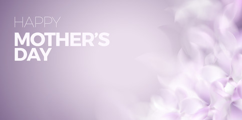 Soft spring background with purple blurred flower petals