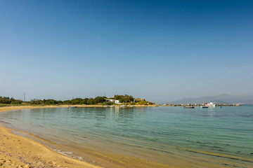 Coastline of Agia Anna beach, Naxos, Greece