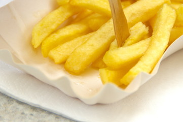Naklejka na ściany i meble Close up fries