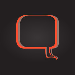 Naklejka premium Isolated colored comic bubble chat on a black background - Vector