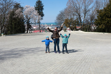 Obraz premium Family on Malakhov Kurgan