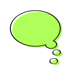 Isolated colored comic bubble chat on white background - Vector