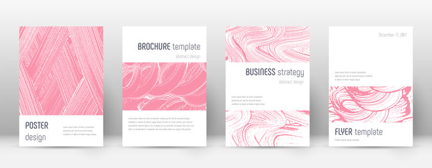 Cover page design template. Minimalistic brochure 