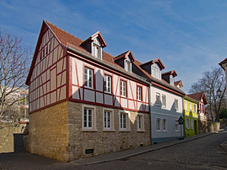 Fototapeta na wymiar In der Altstadt von Alzey in Rheinhessen, Rheinland-Pfalz, Deutschland 