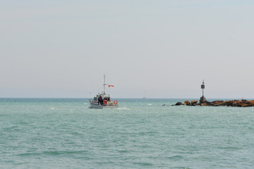 Search and Rescue boat leaves harbor