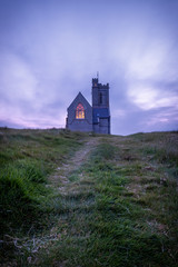 Church lundy island devon england uk 