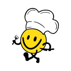 Design of funny chef draw