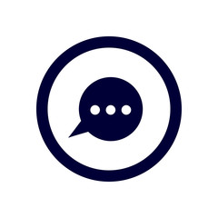 Chat icon, sms icon, chat, bubble, comments icon, communication, talk icon, speech bubbles blue color  Icon 
