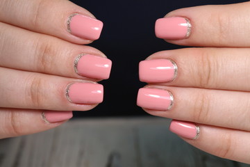 beautiful gel lacquer manicure