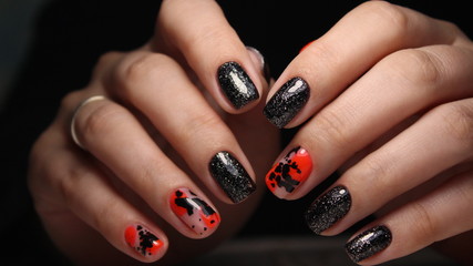 stylish design of manicure