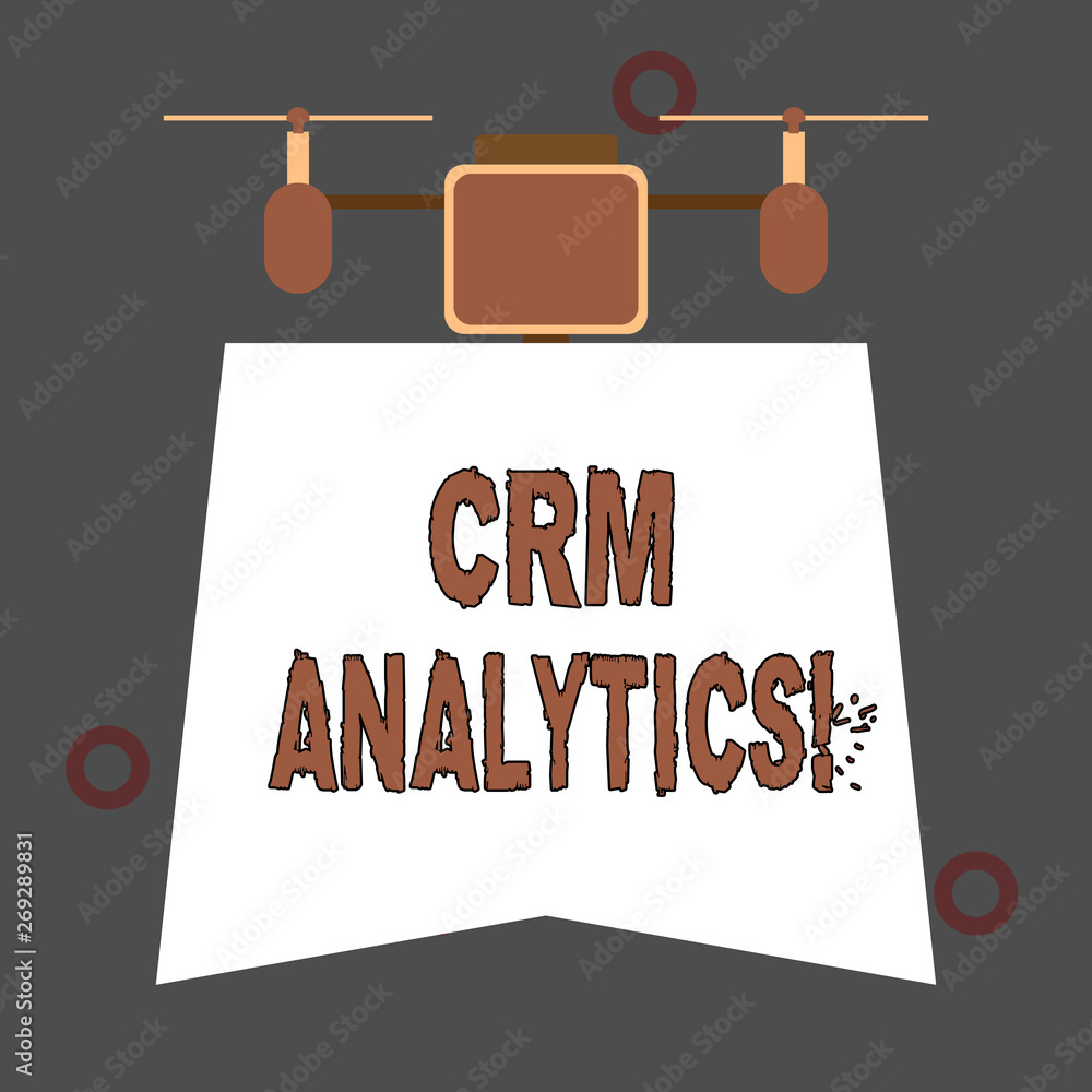 Poster handwriting text crm analytics. conceptual photo applications used to evaluate an organization s is 