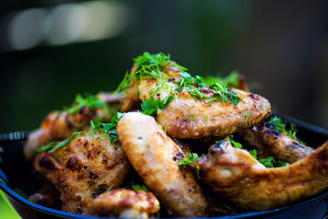 Grilled spicy chicken legs