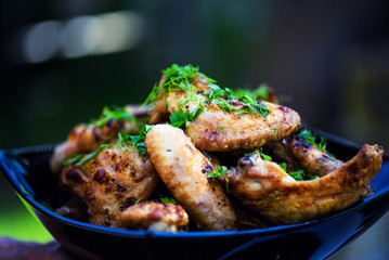 Grilled spicy chicken legs