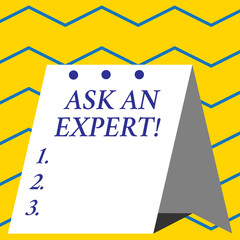 Conceptual hand writing showing Ask An Expert. Concept meaning confirmation that have read understand and agree with guidelines