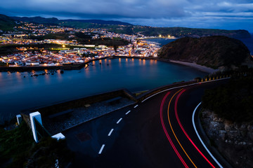The beautiful town of Horta, in Faial Island, Azores