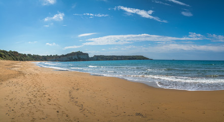 Panoramic view of the Gerakas Beach