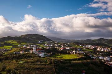 The beautiful town of Horta, in Faial Island, Azores